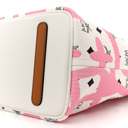 MCM X Eddie Kang Visetos Medium Reversible Shopper Tote White 14 of 17