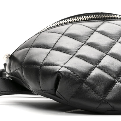Chanel Calfskin Quilted Waist Belt Bag Black 9 of 10