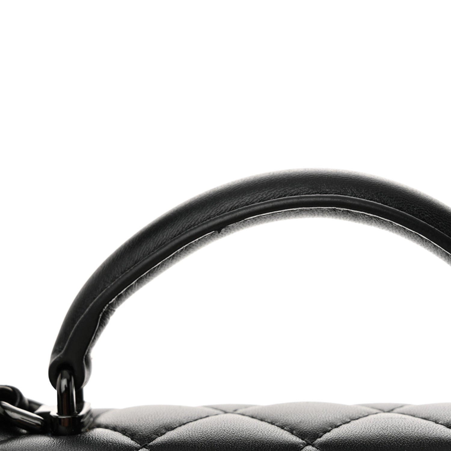 Chanel Lambskin Quilted Mini Top Handle Rectangular Flap So Black 11 of 12
