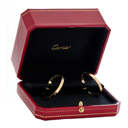 Cartier 18K Yellow Gold Large LOVE Hoop Earrings 5 of 5