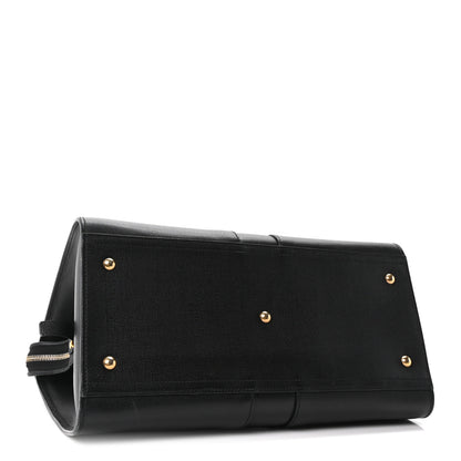 Saint Laurent Textured Calfskin Medium Cabas ChYc Black 4 of 10