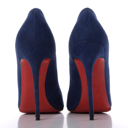 Christian Louboutin Veau Velours So Kate 120 Pumps 36 Navy 6 of 10