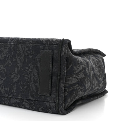 Versace Jacquard Barocco Medium Athena Tote Black 9 of 10