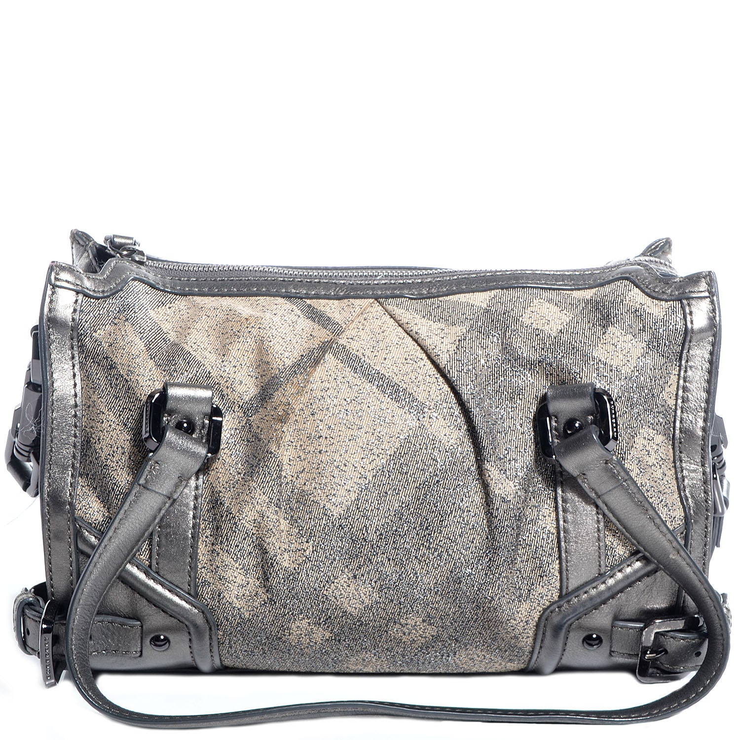 Burberry Shimmer Check Degrade Small Pilgrim Satchel 1 of 14