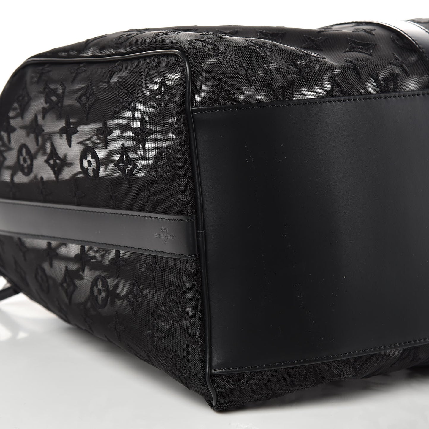Monogram See Through Keepall Bandouliere 50 Black