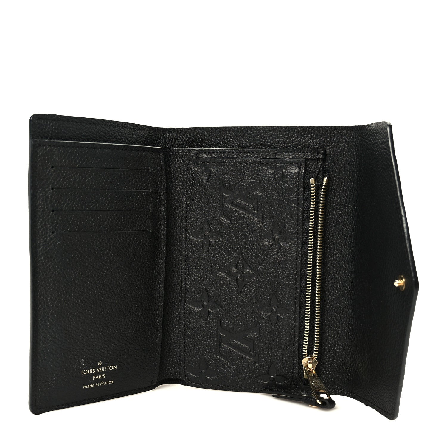 Louis Vuitton Empreinte Compact Curieuse Wallet Black 6 of 9