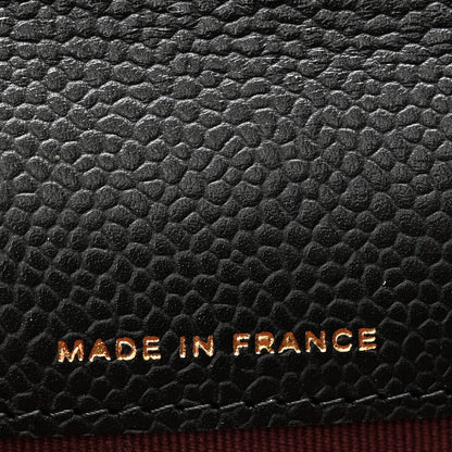 Chanel Caviar Quilted Flap Card Holder Wallet Black 7 of 9