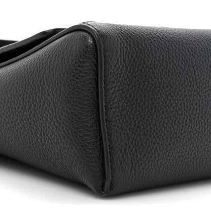 Burberry Grainy Calfskin Vintage Check Note Crossbody Bag Black 9 of 10