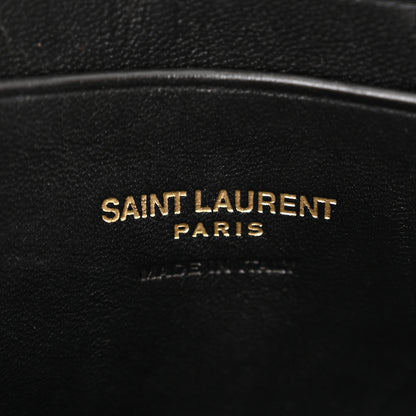 Saint Laurent Grain De Poudre Matelasse Monogram Mini Lou Camera Bag Black 6 of 11