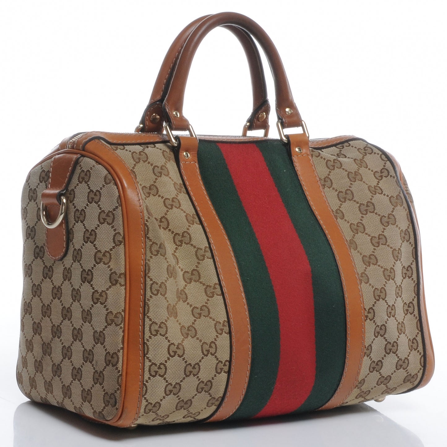 Monogram Vintage Web Medium Boston Tan