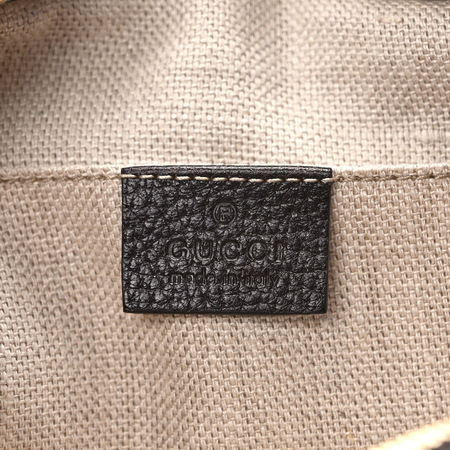 Gucci GG Supreme Monogram Web Small Webby Bee Shoulder Bag Dark Brown 6 of 9