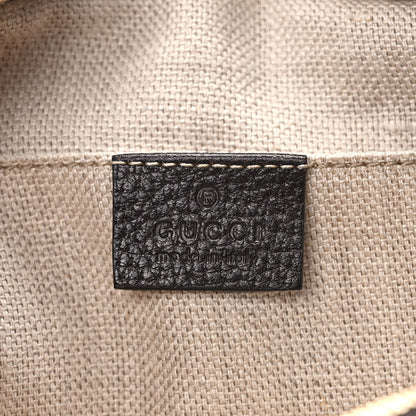 Gucci GG Supreme Monogram Web Small Webby Bee Shoulder Bag Dark Brown 6 of 9