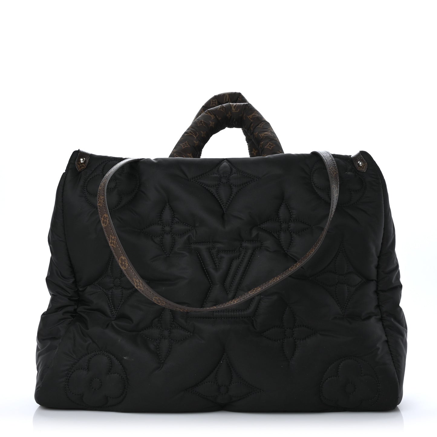Econyl Monogram Pillow Giant Onthego MM Black