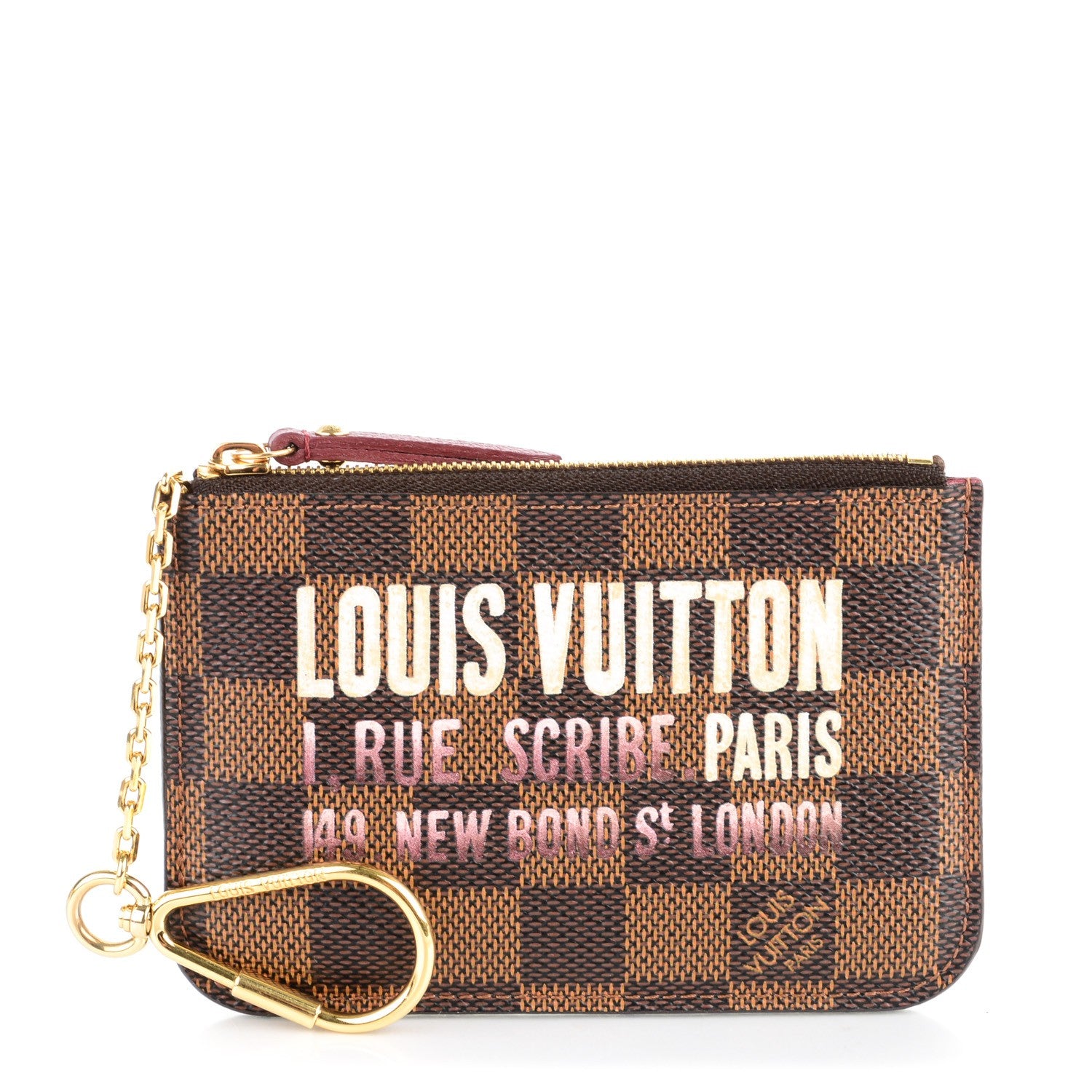 Louis Vuitton Damier Ebene Scribe Affiche Key Pouch 1 of 7