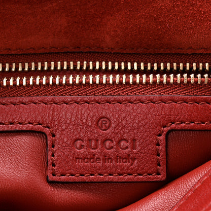 Gucci Suede Talco Roxy Calfskin Web Medium Blondie Shoulder Flap Bag Blondie Red 6 of 10