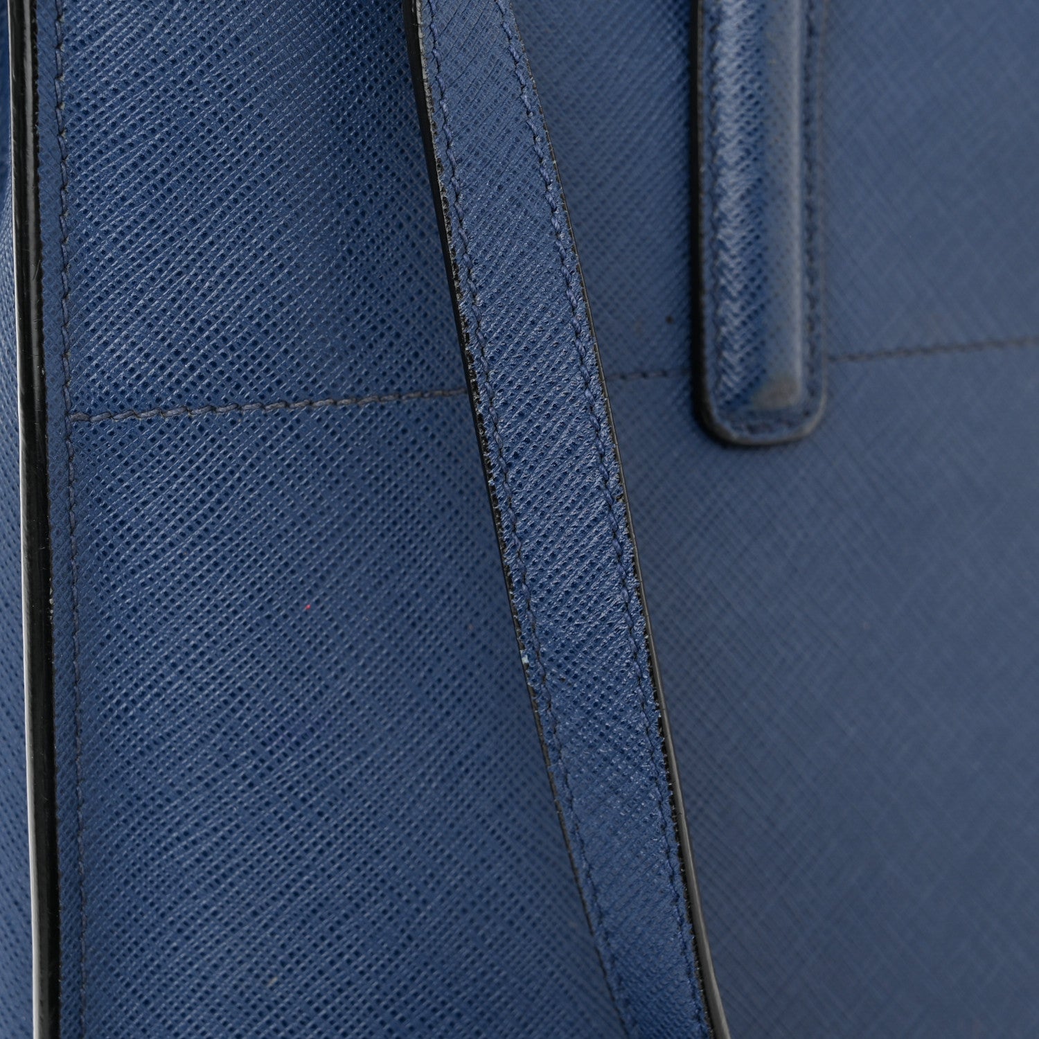 Prada Saffiano Soft Triple Pocket Tote Bluette 11 of 14