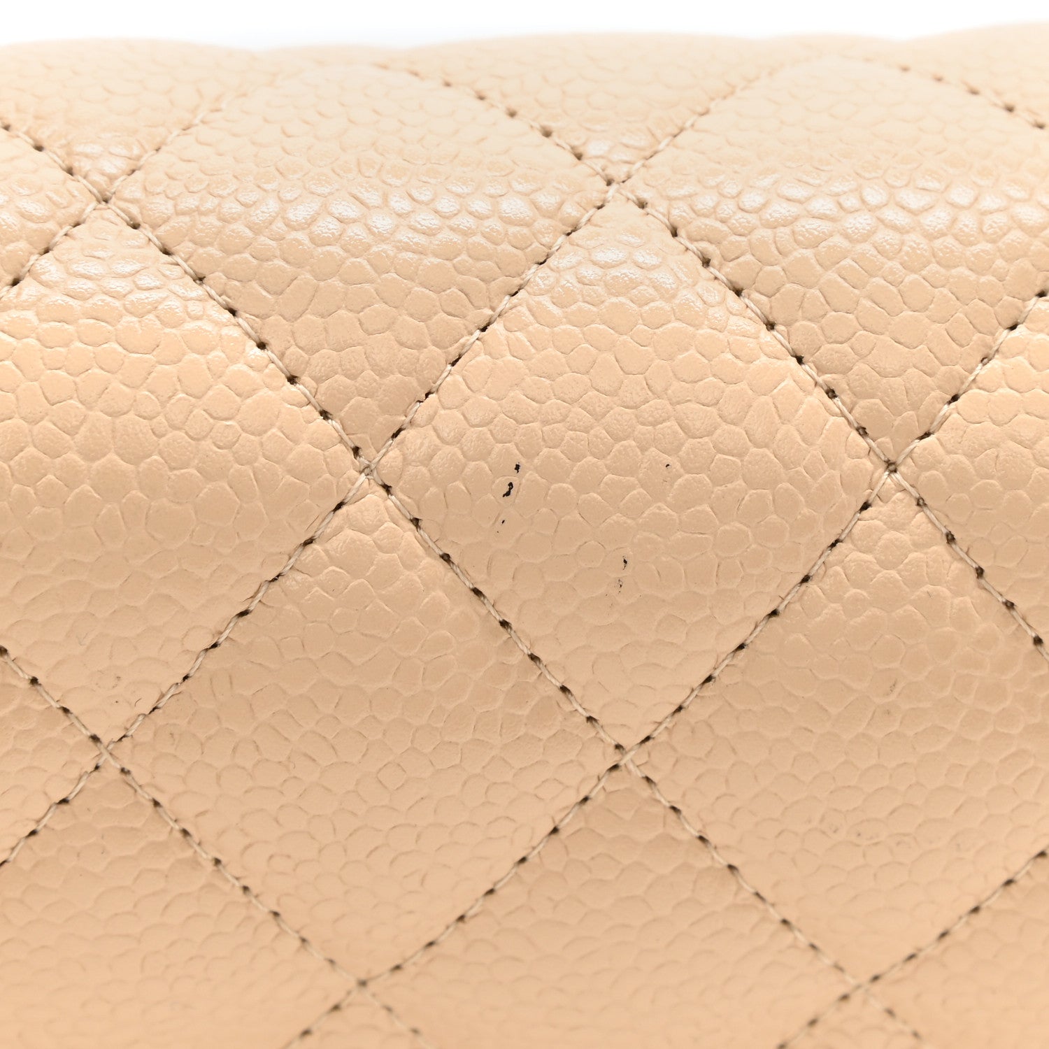 Chanel Caviar Quilted Medium Double Flap Light Beige 9 of 9