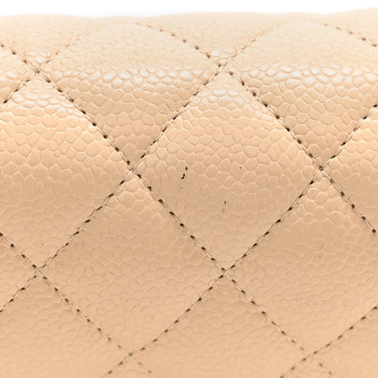 Chanel Caviar Quilted Medium Double Flap Light Beige 9 of 9