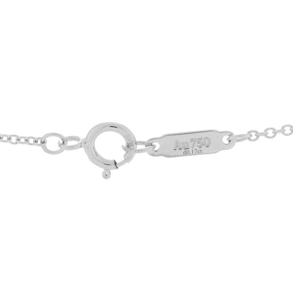 Tiffany 18K White Rose Gold Diamond Double Interlocking Circles Pendant Necklace 4 of 6