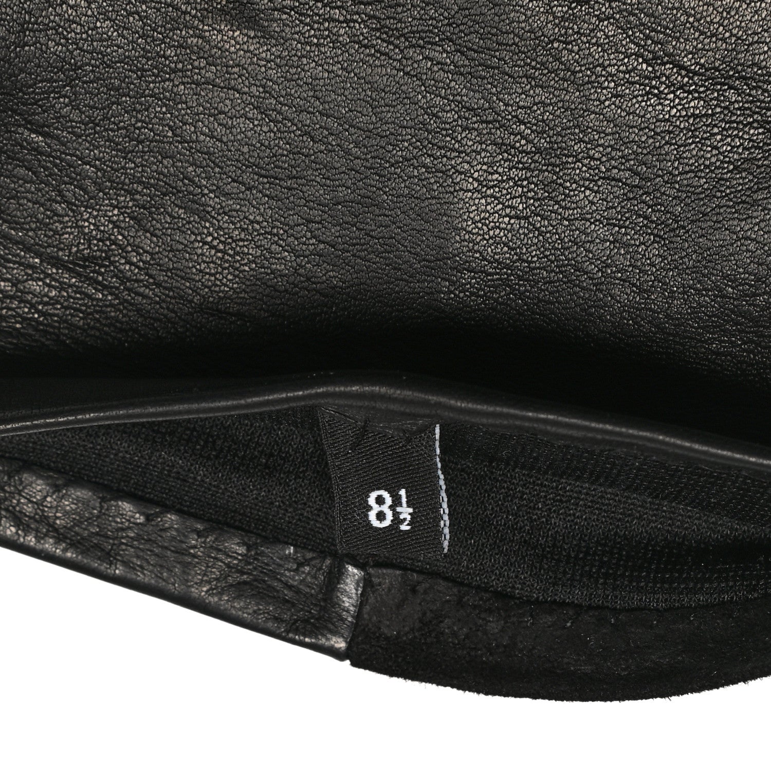 Chanel Suede Lambskin Gloves 8.5 Black 4 of 4