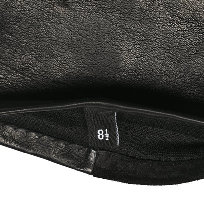 Chanel Suede Lambskin Gloves 8.5 Black 4 of 4