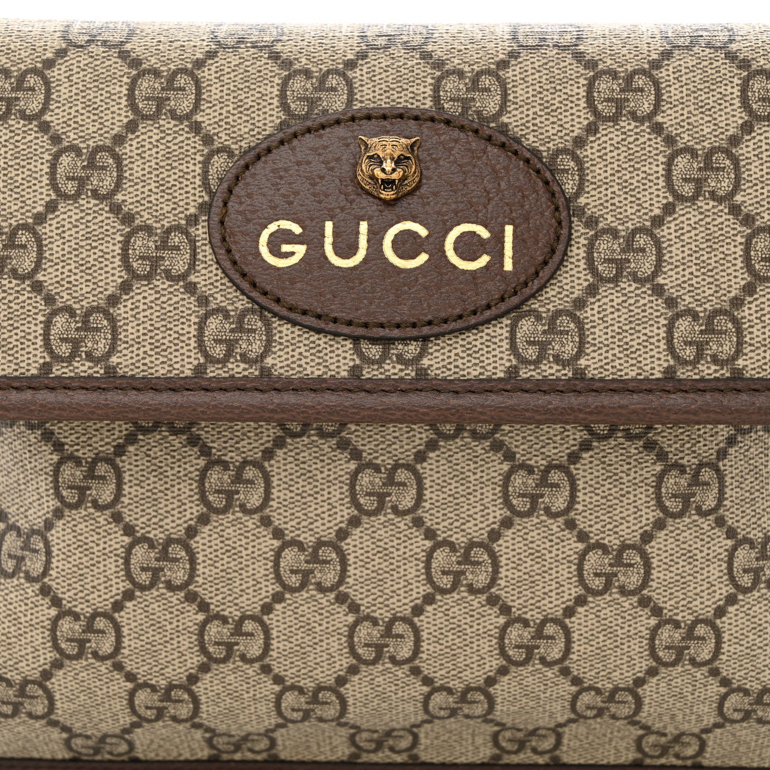 Gucci GG Supreme Monogram Neo Vintage Web Belt Bag Brown 8 of 10