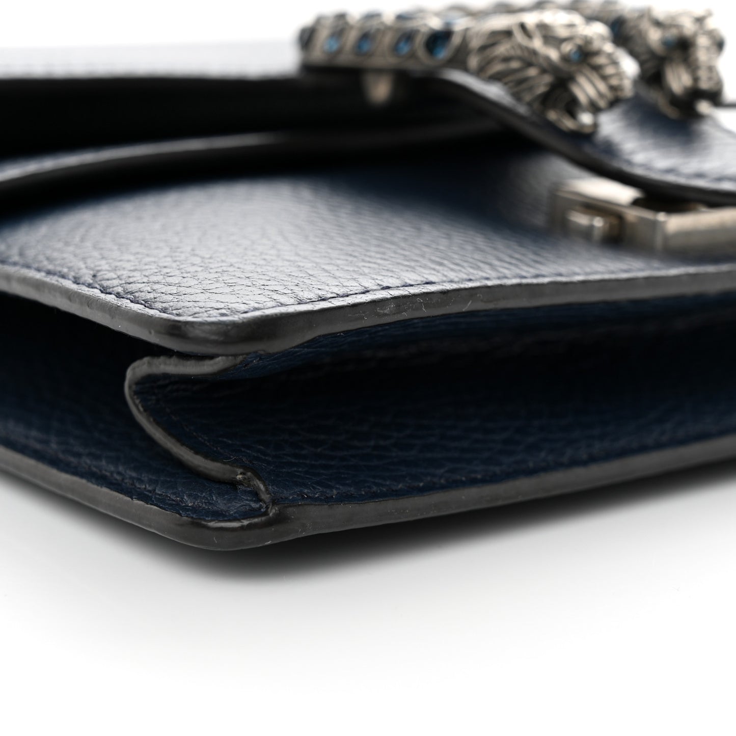 Dollar Calfskin Crystal Mini Dionysus Shoulder Bag Blue Agata Montana Sapphire