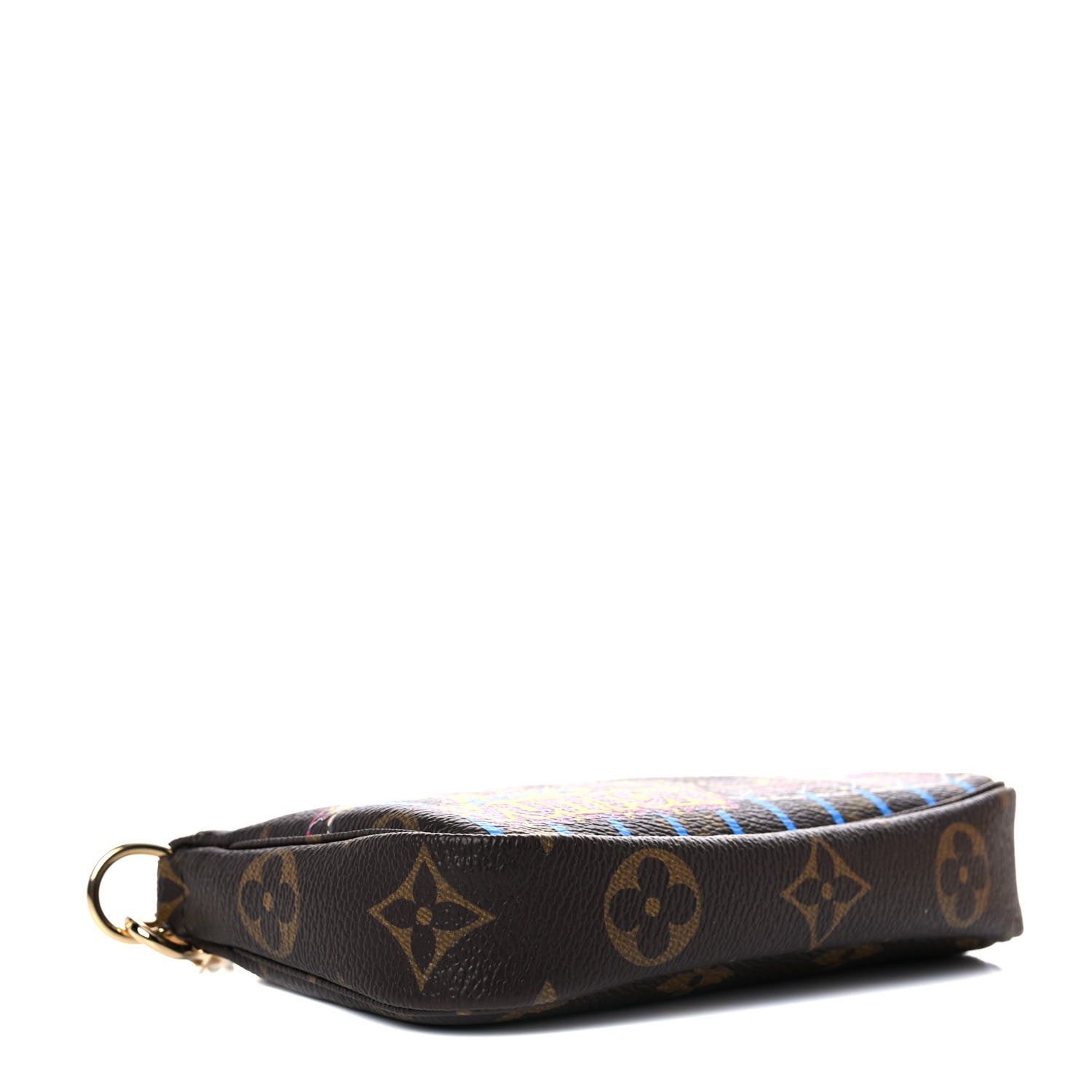 Louis Vuitton Monogram 2020 Christmas Animation Roller Coaster Mini Pochette Accessories Pivoine 4 of 10