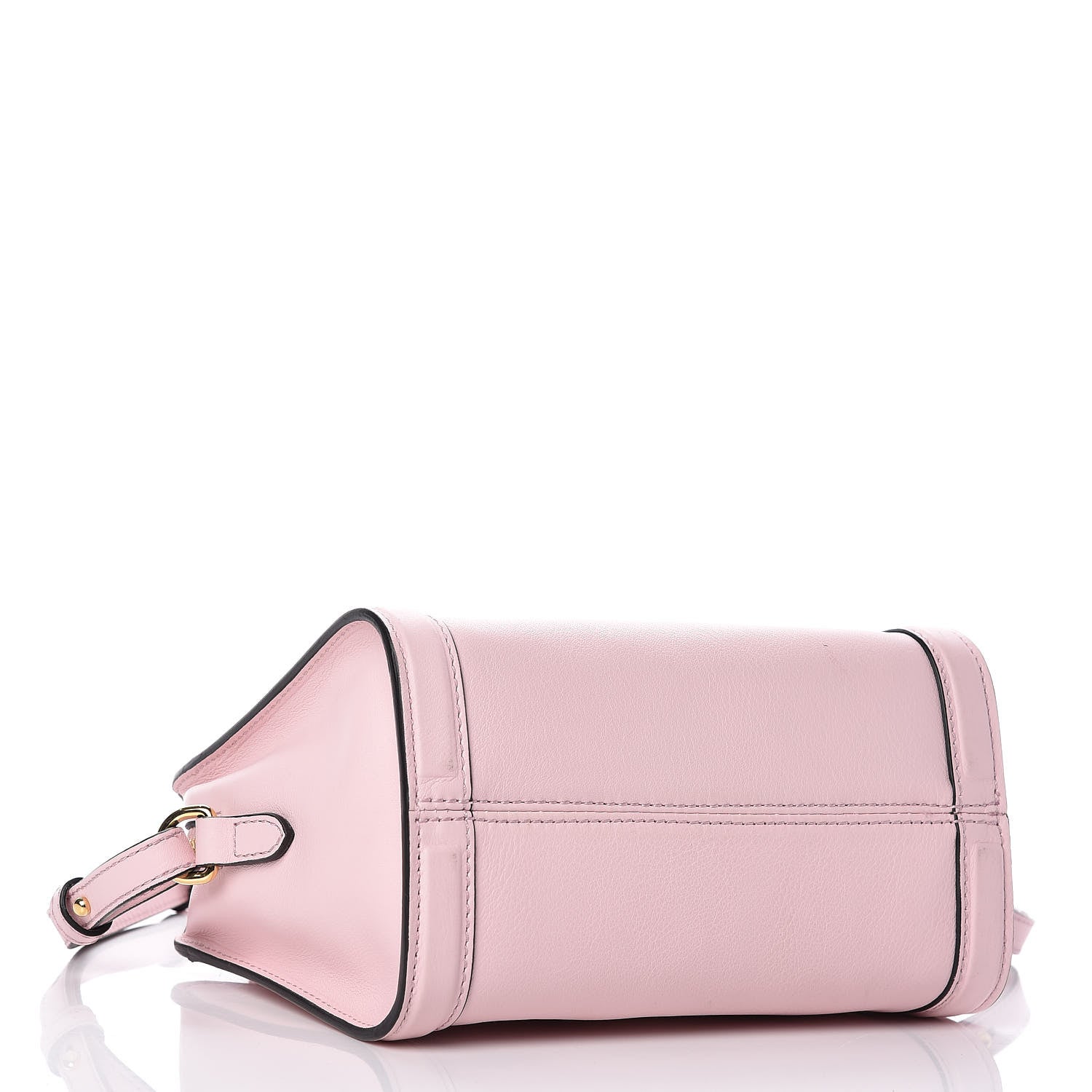 Alexander McQueen Pebbled Calfskin Mini Padlock Tote Baby Pink 4 of 11