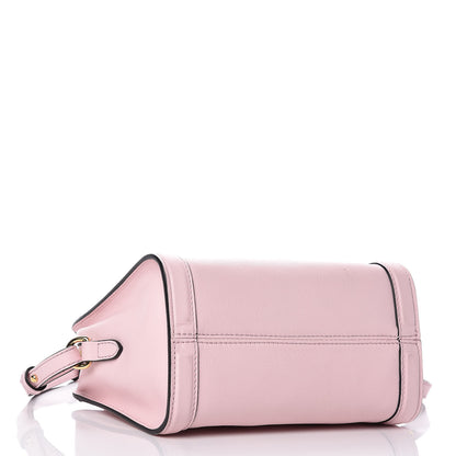 Alexander McQueen Pebbled Calfskin Mini Padlock Tote Baby Pink 4 of 11