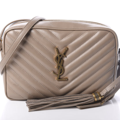 Saint Laurent Calfskin Matelasse Monogram Lou Camera Bag Dusty Grey 7 of 9