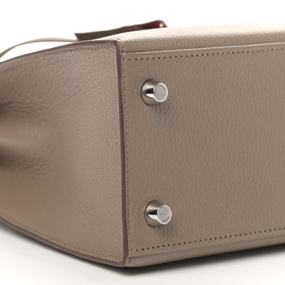 Hermes Chevre Mysore Horseshoe Kelly Sellier 25 Etoupe 8 of 10