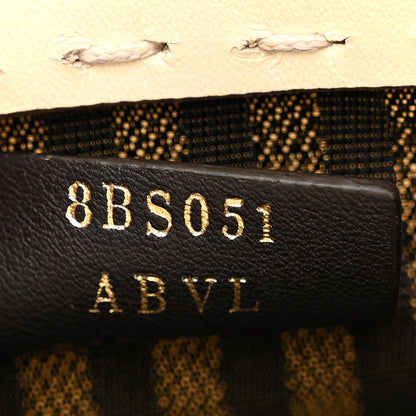 Fendi Vitello King Plexiglass Logo Embossed Mini Fendi Sunshine Shopper Tote White Ice 7 of 13
