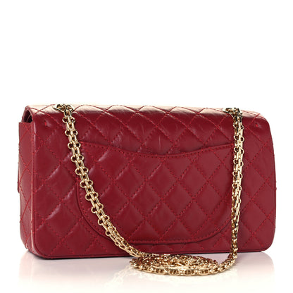 Chanel Aged Calfskin Quilted 2.55 Reissue 225 Flap Red 2 of 10
