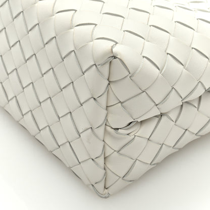 Bottega Veneta Nappa Intrecciato Small Andiamo Shoulder Bag White 8 of 8