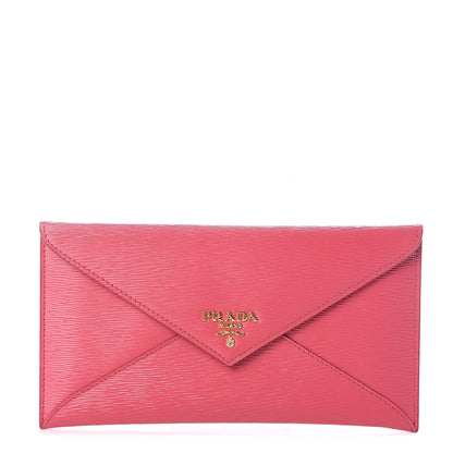 Prada Vitello Move Envelope Wallet Peonia 1 of 5