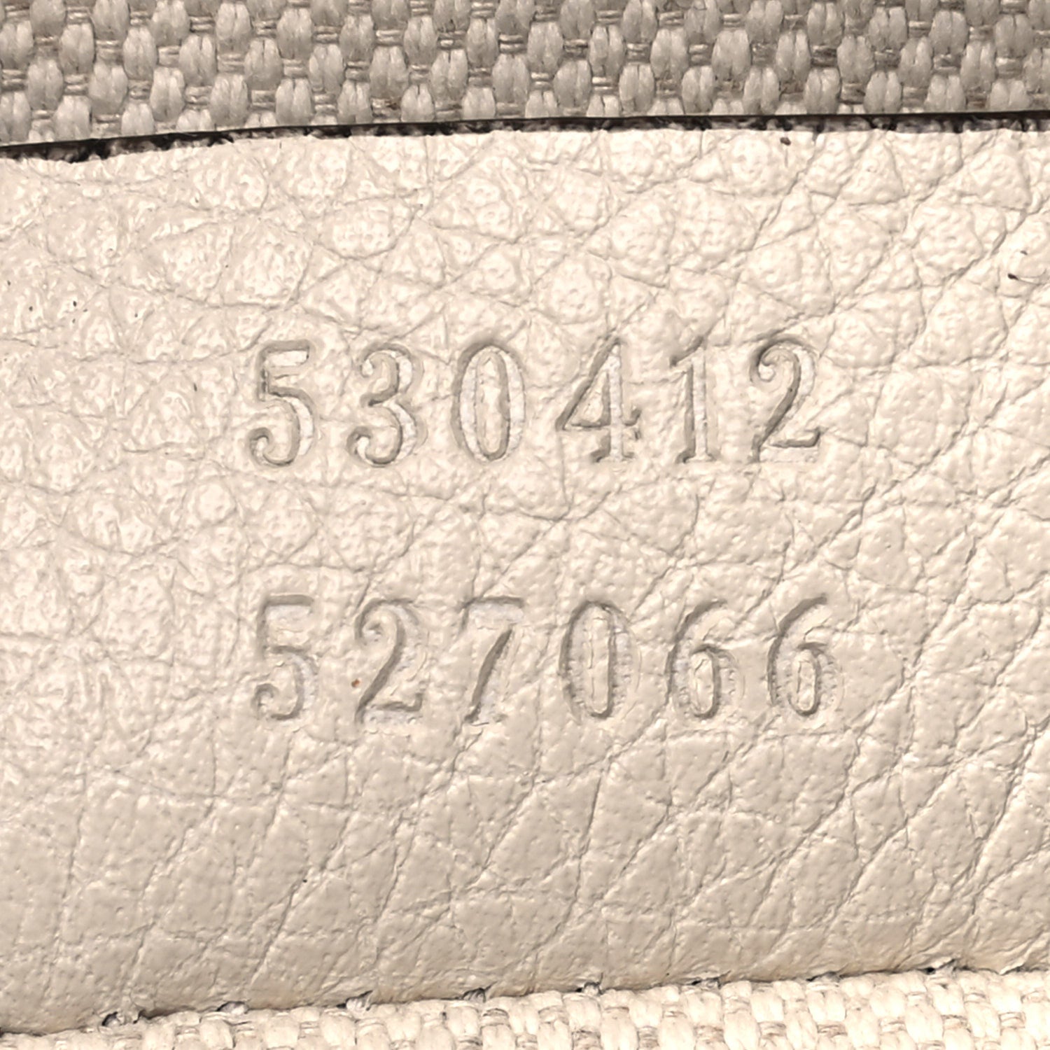 Gucci Grained Calfskin Logo Belt Bag White 7 of 12