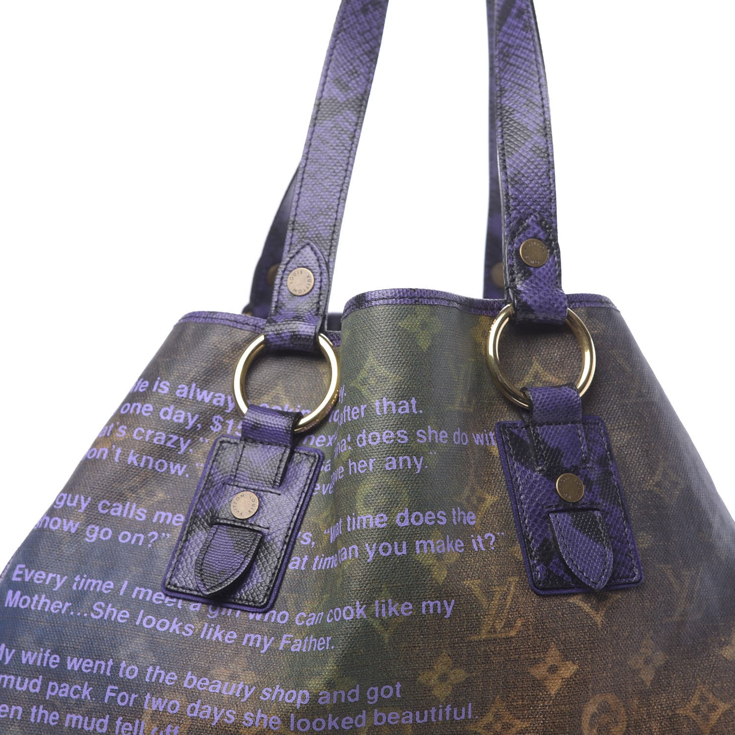 Louis Vuitton Richard Prince Heartbreak Jokes Tote 8 of 10