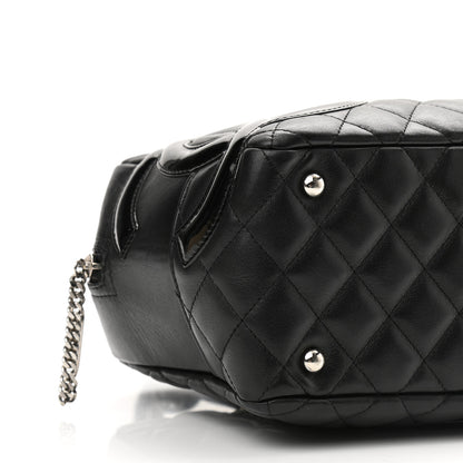 Chanel Calfskin Quilted Large Cambon Bowler Black 9 of 11