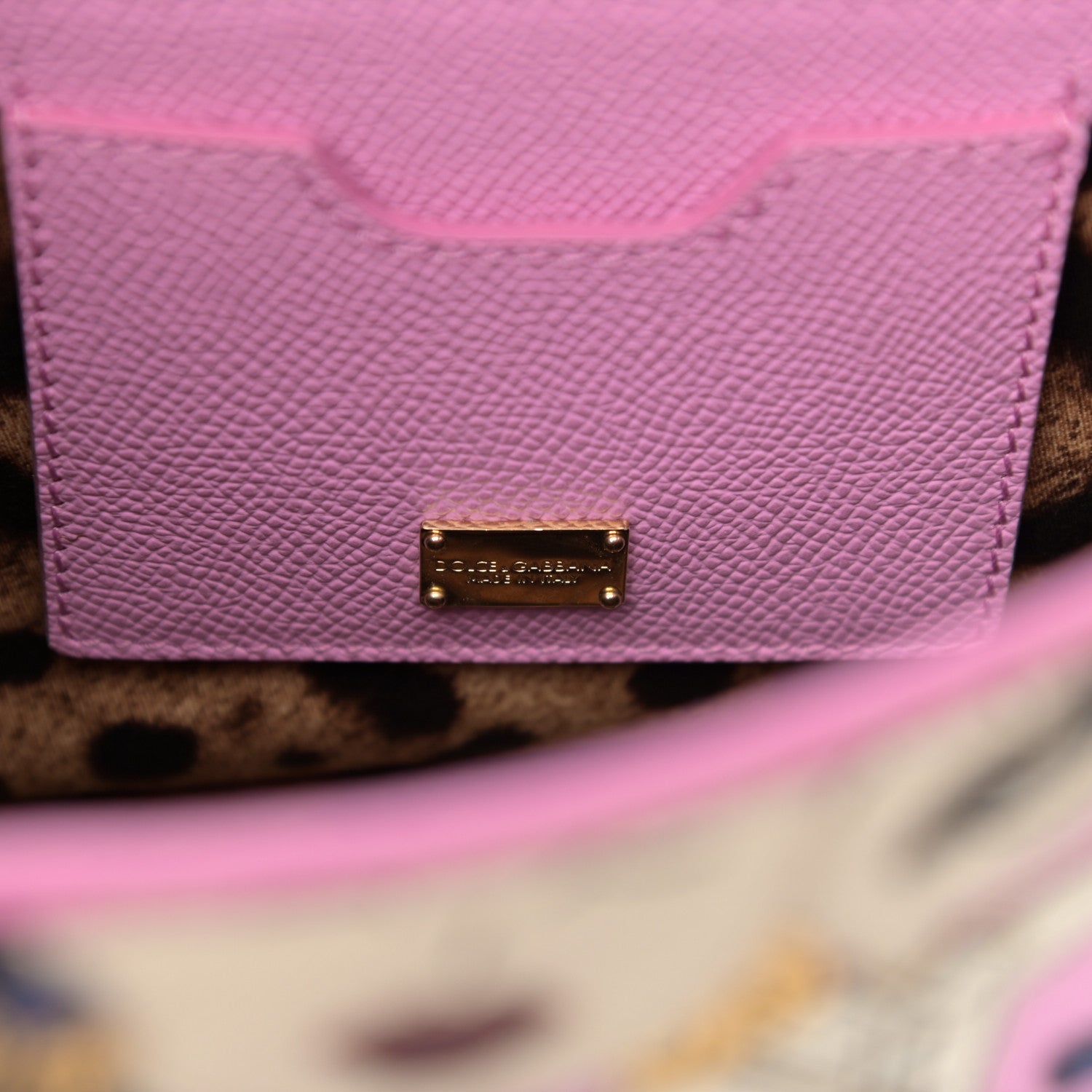 Dolce & Gabbana Dauphine Studded Medium DG Family Patch Miss Sicily Satchel Pink 6 of 11