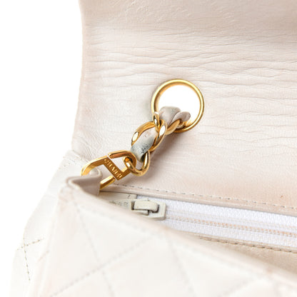 Chanel Lambskin Quilted Small Single Flap White 15 of 19