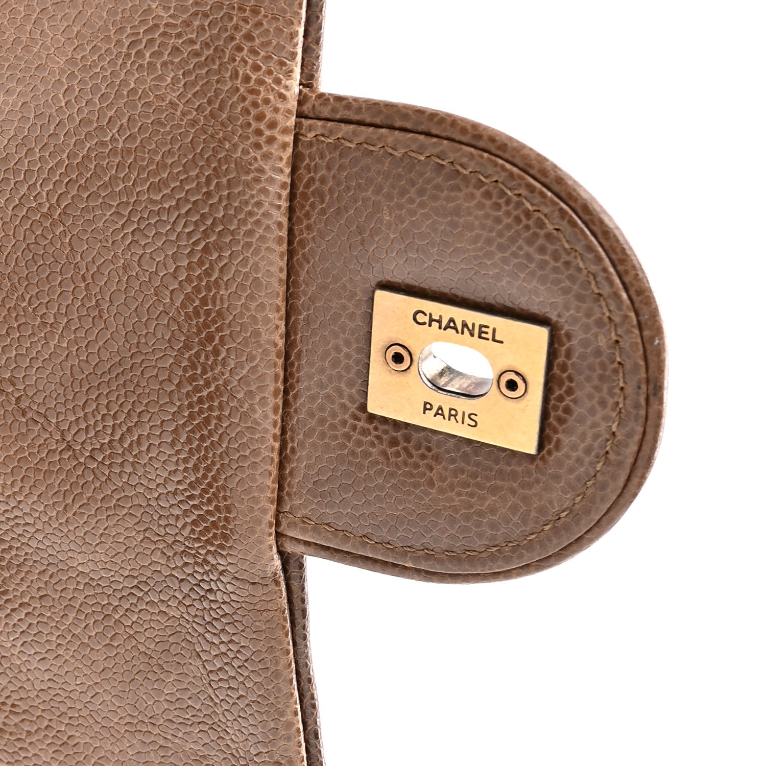 Chanel Caviar Quilted Medium Easy Flap Brown 13 of 15