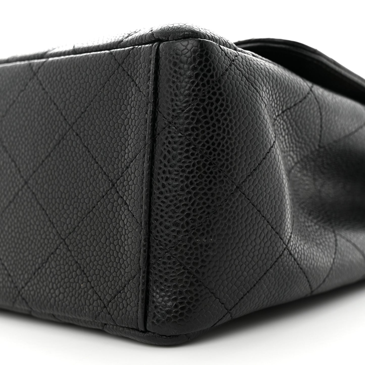 Caviar Quilted Maxi Single Flap Black