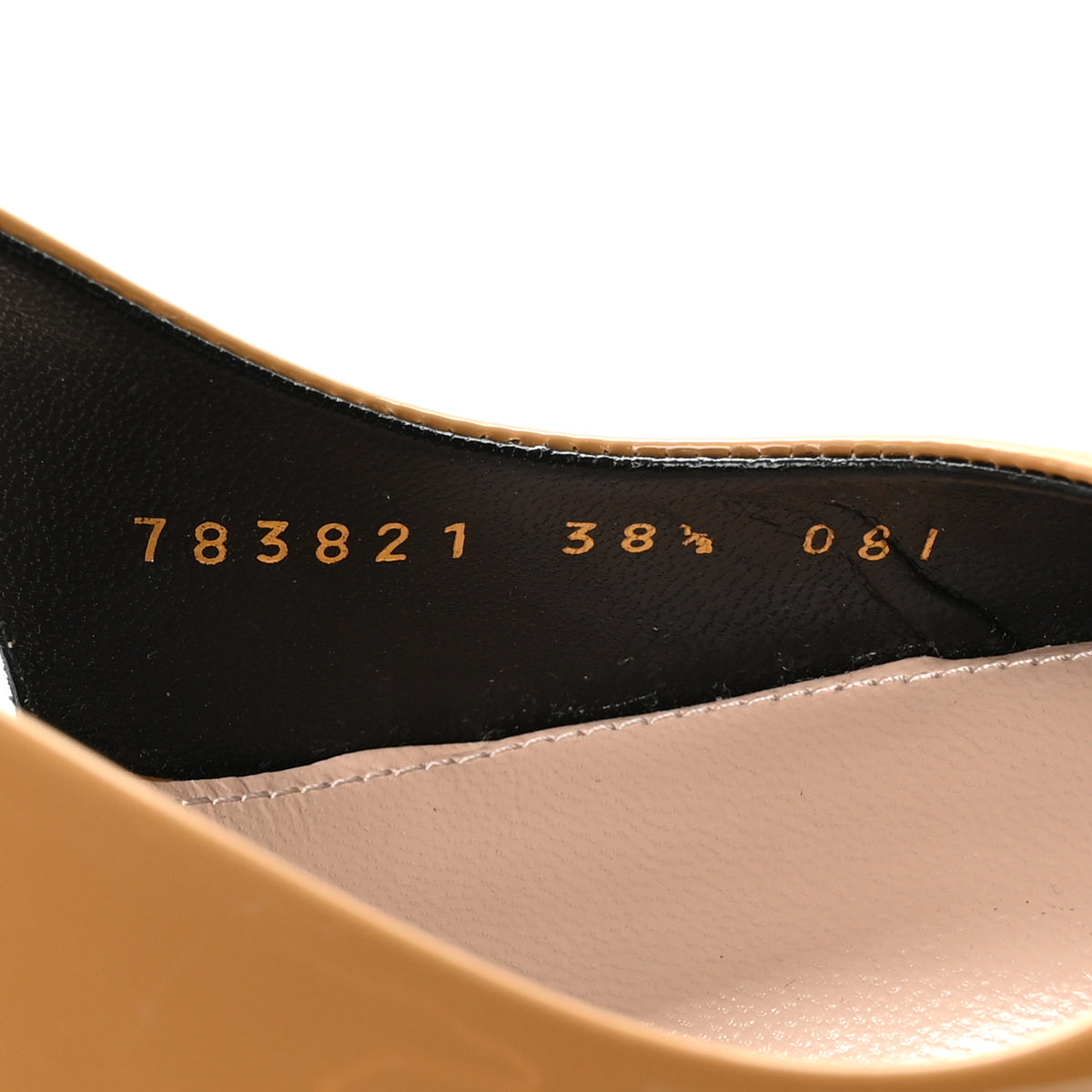 Vernice Crystal Nappa Charlotte Signoria Slingback Pumps 38.5 Shaker Sand