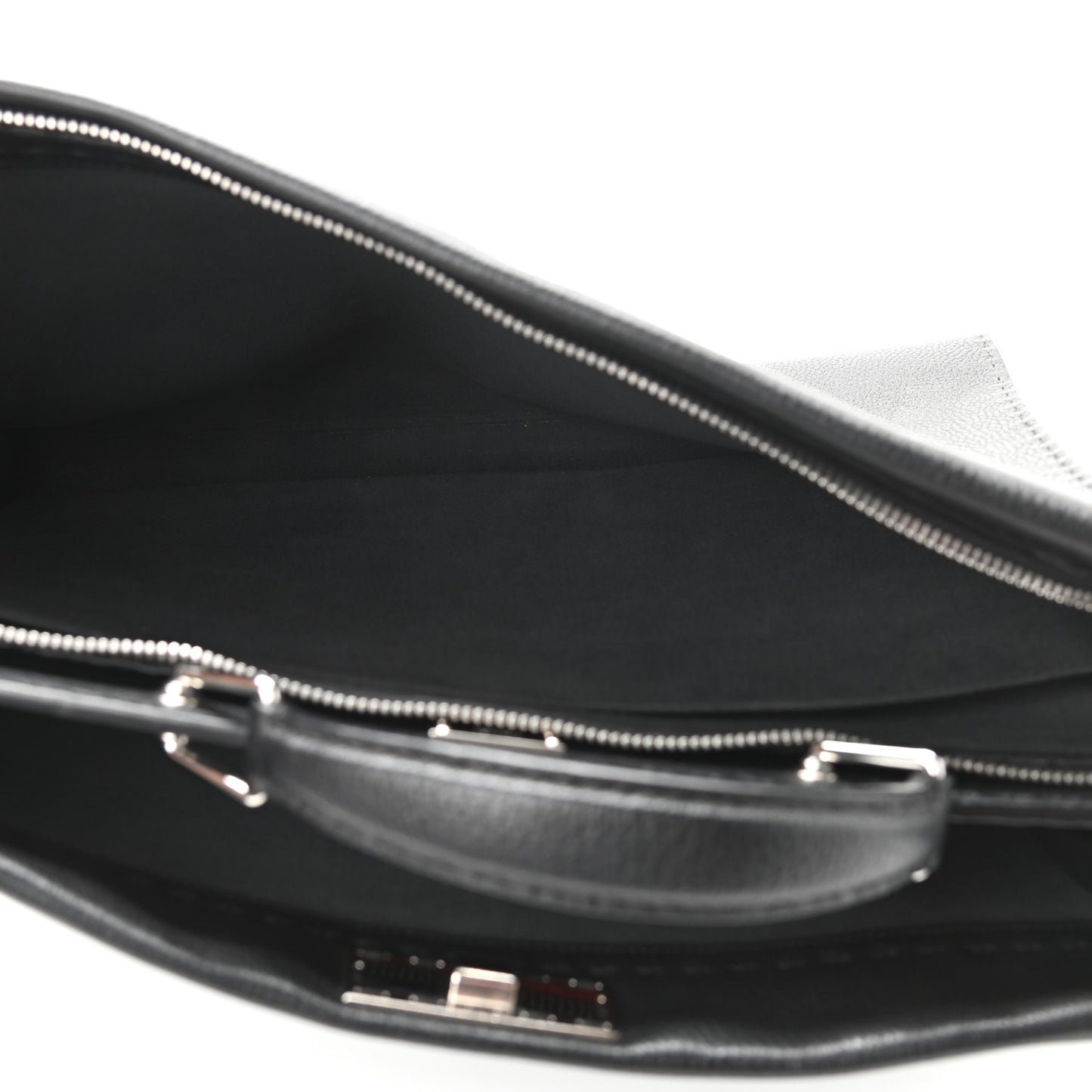Cuoio Romano Selleria Monster Eyes Inlay Large Mens Peekaboo Iconic Essential Satchel Black Sunflower