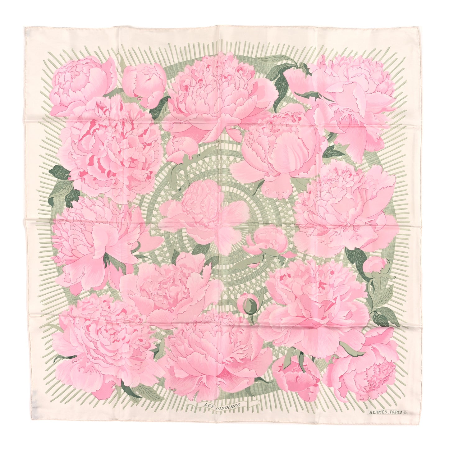 Silk Les Pivoines Scarf 90