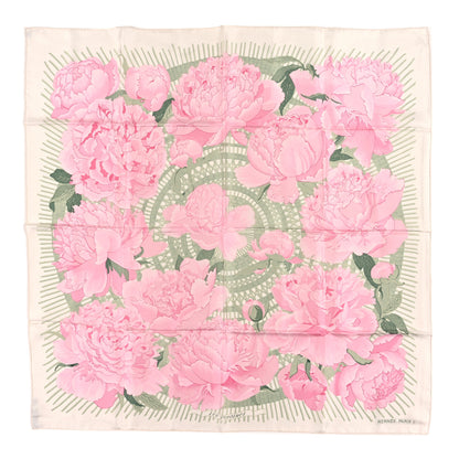Hermes Silk Les Pivoines Scarf 90 1 of 3
