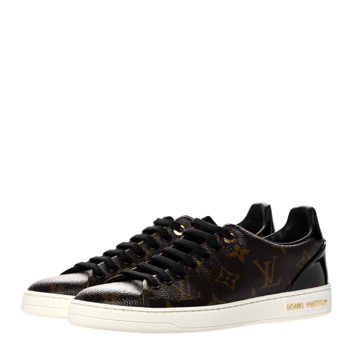 Patent Monogram Frontrow Sneakers 35