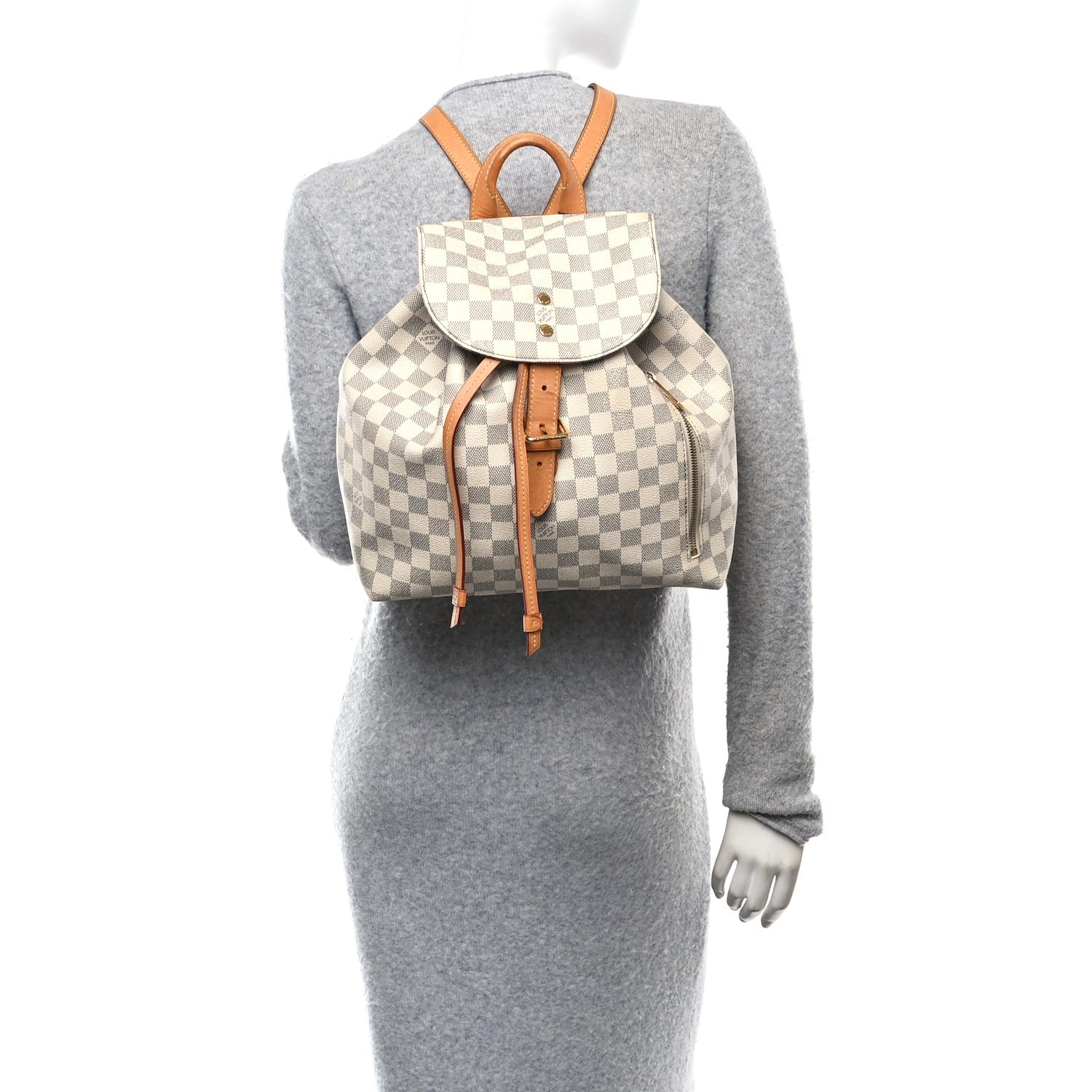 Louis Vuitton Damier Azur Sperone Backpack 2 of 11