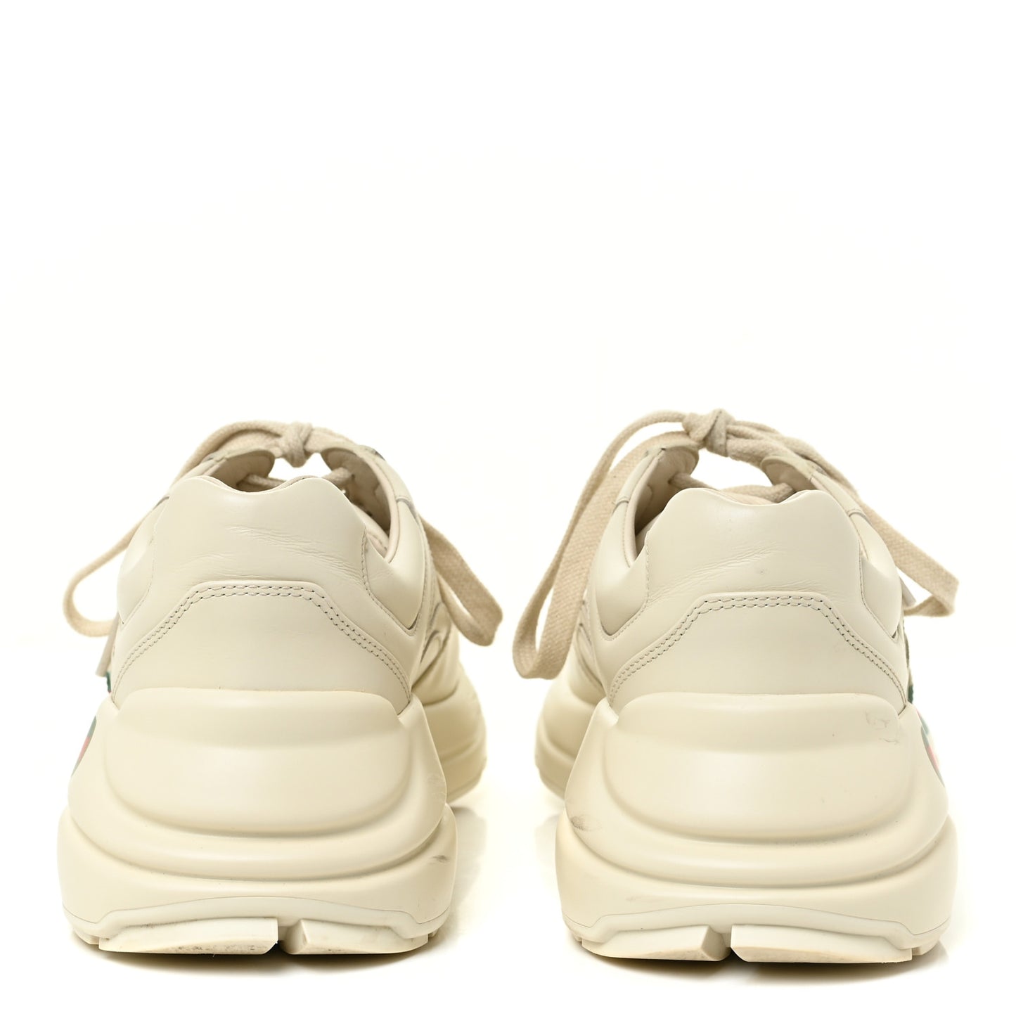Calfskin Logo Womens Rhyton Sneakers 40 Ivory